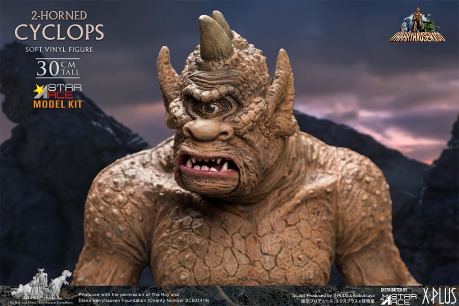 7th Voyage of Sinbad 2-Horned Cyclops Model Kit by X-Plus - Click Image to Close