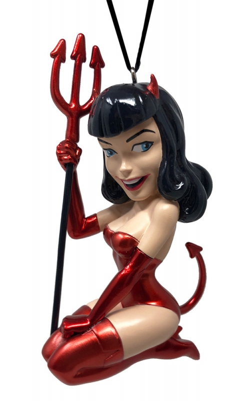 Bettie Page Li'l Bettie "Devil Girl" Ornament - Click Image to Close