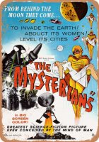 Mysterians 1957 Movie Poster 10" x 14" Metal Sign