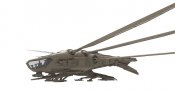 Dune 2021 Harkonnen Ornithopter 1/72 Scale Model Kit by Meng