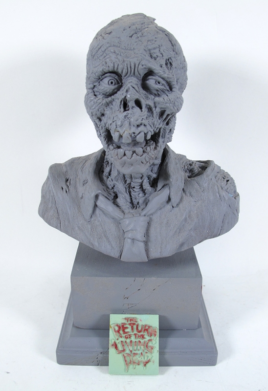 Return of the Living Dead 1/4 Scale Zombie Bust Master Sculp - Click Image to Close