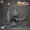 Beast from 20,000 Fathoms Rhedosaurus with Lighthouse 1/72 Scale Model Kit by X-Plus Japan