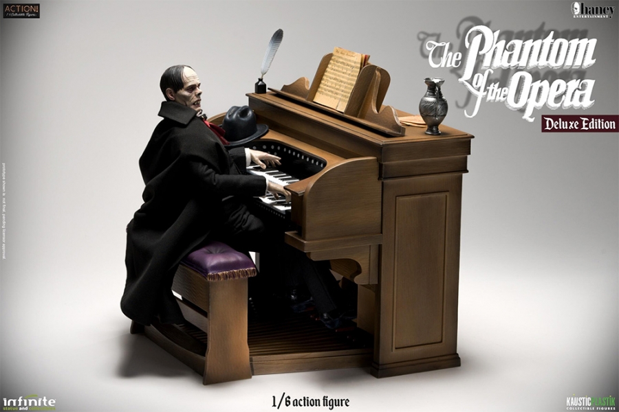 Phantom of the Opera 1925 (Deluxe Version) Lon Chaney 1/6 Scale Figure with Organ - Click Image to Close