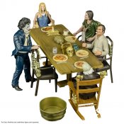 Texas Chainsaw Massacre (1974) COMPLETE Dinner Scene Playset! (Includes Grandpa, Sally, Cook, Hitchhiker and Pretty Leatherface Figures)