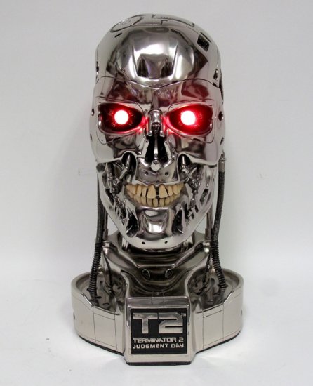 Terminator 2 Judgement Day Endoskeleton Endoskull Head T-800 Prop