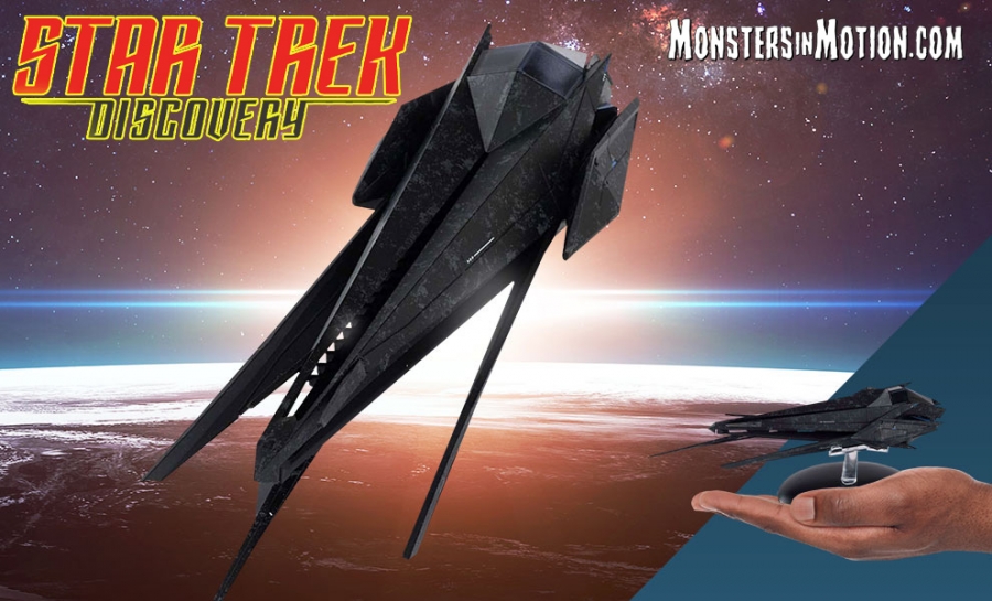 Star Trek Discovery Ba'ul Fighter Spaceship Replica by Eaglemoss - Click Image to Close