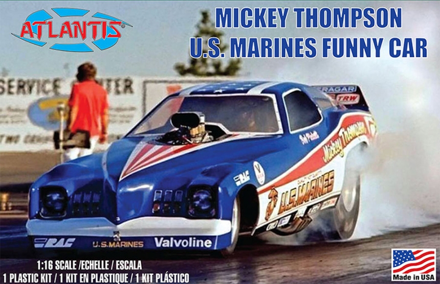 Mickey Thompson U.S. Marines Funny Car Extra Large 1/16 JUMBO Model Kit - Click Image to Close