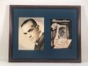 Boris Karloff Metropolitan Theatre Framed & Matted Signed Autograph