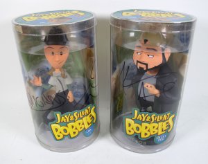 Jay and Silent Bob Bobbles Bobbleheads Autographed by Kevin Smith and Jason Mewes