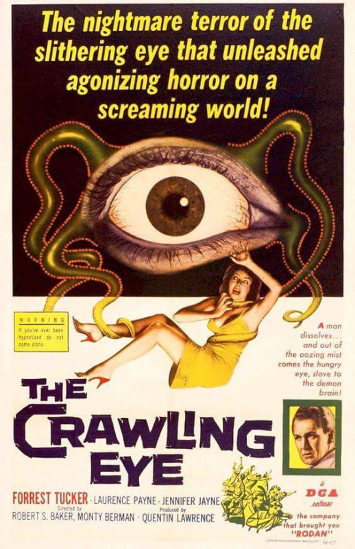 Crawling Eye (1958) DVD 16mm Film Forrest Tucker - Click Image to Close