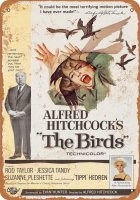 Alfred Hitchcock The Birds 1963 10" x 14" Metal Sign