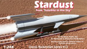 Satellite in the Sky 1956 Stardust Rocket 1/228 Scale Model Kit