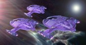 Star Trek Jem Hadar Fighters 1/1400 Scale Model Kit 3 Ships