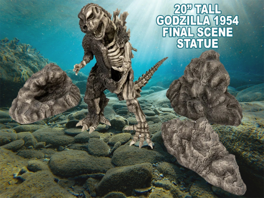 Godzilla 1954 Final Scene Super Giant 20" Tall Statue by Medicom Japan - Click Image to Close