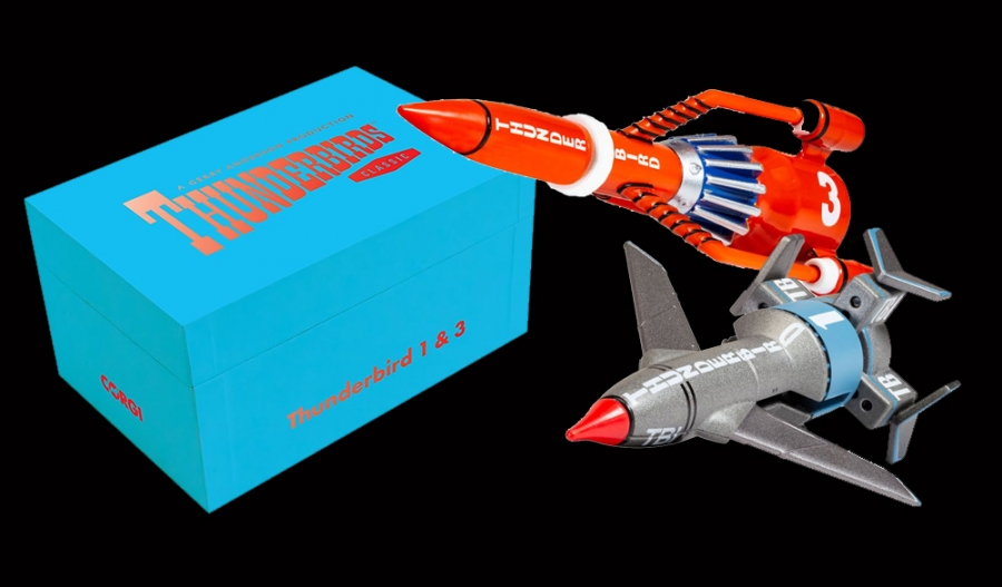 Thunderbirds F.A.B. Collection Diecast TB1 and TB3 Box Set by Corgi - Click Image to Close