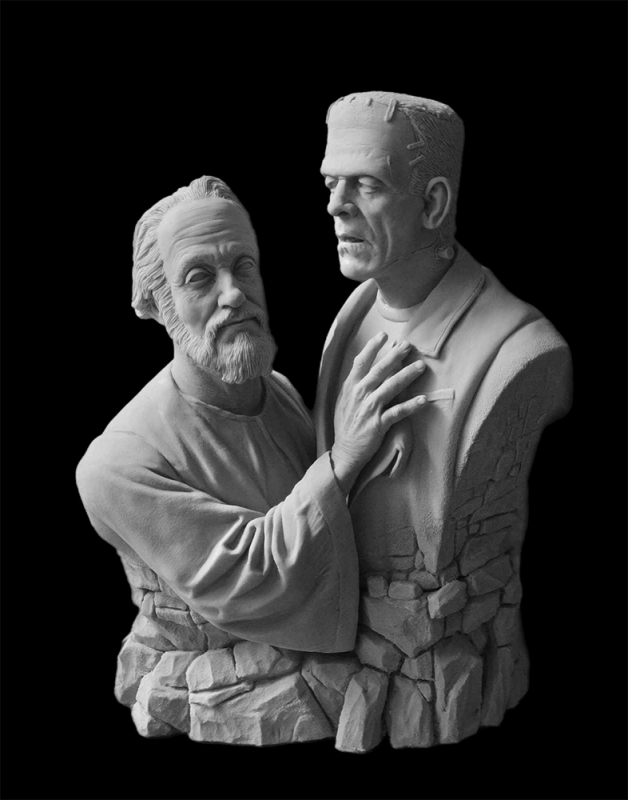 Blind Man and the Monster 1/4 Scale Bust Model Kit - Click Image to Close