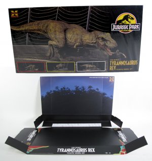 Jurrasic Park T-Rex Model Kit and RARE Store Display by X-Plus Japan