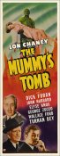 Mummy's Tomb Lon Chaney 1942 Repro Insert Movie Poster 14X36