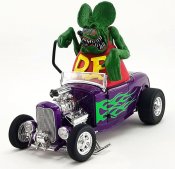 Rat Fink 1/18 Scale 1932 Ford Roadster and Figure Ed Big Daddy Roth