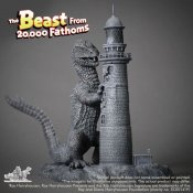 Beast from 20,000 Fathoms Rhedosaurus with Lighthouse 1/72 Scale Model Kit by X-Plus Japan