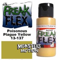 Freak Flex Poisonous Plague Yellow Paint 1 Ounce Flip Top Bottle