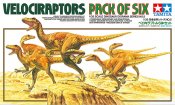 Velociraptors Dinosaur Pack of Six 1/35 Scale Model Kit by Tamiya Japan