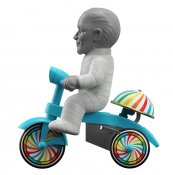 Mummy Super Cycle Tricycle Toy Universal Monsters (LIGHT GREY W/ BLUE TRIKE)