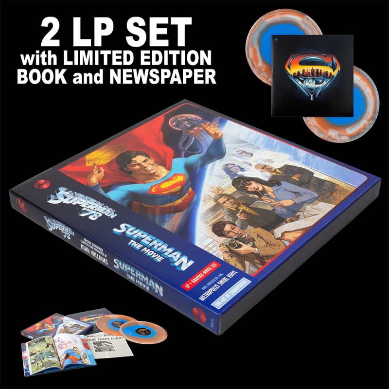 Superman 1978 Soundtrack LP with Book John Williams LIMITED EDITION 2 LP BOX SET - Click Image to Close