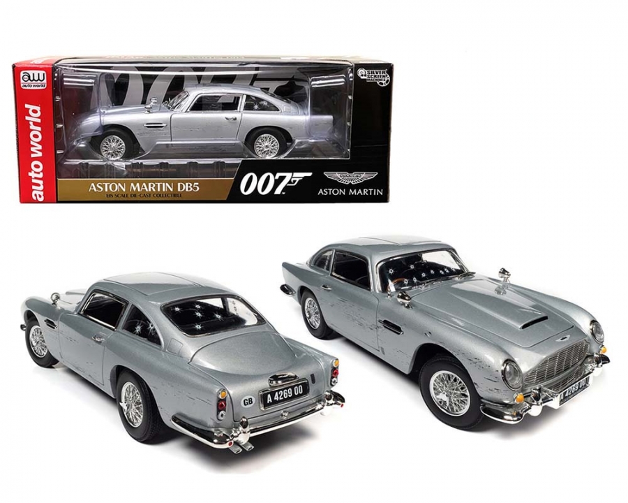 James Bond 007 Aston Martin DB5 Coupe 1/18 Diecast EXCLUSIVE (Damaged Version) - Click Image to Close