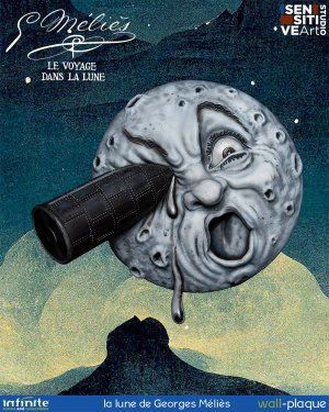 Trip to the Moon 1902 Luna Satue Wall Decor Georges Melies Le Voyage Dans La Lune