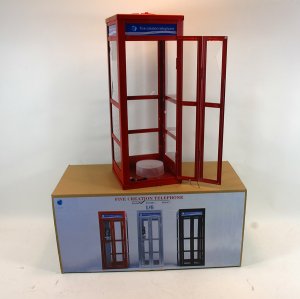 Telephone Booth RED 1/6 Scale Replica with Lights NOT MINT