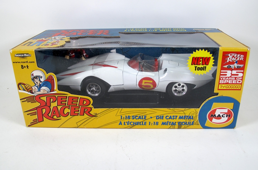 Speed Racer Mach 5 1/18 Scale Diecast Replica - Click Image to Close