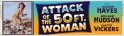 Attack of the 50 Foot Woman (1958) 36" x 10" Theater Banner Poster