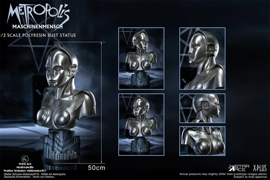 Metropolis 1927 Maria Maschinenmensch 1/2 Scale Bust - Click Image to Close