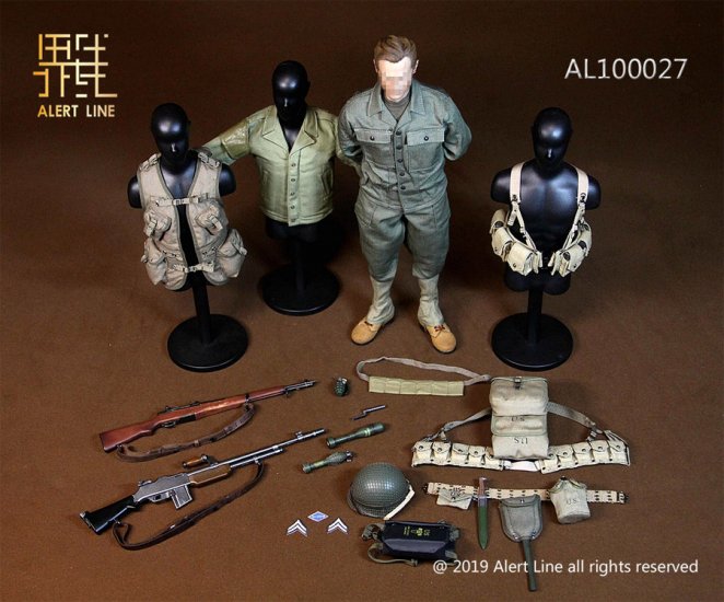 WWII U.S. Army Soldier Uniform 1/6 Scale Figure Clothes and Accessories  WWII U.S. Army Soldier Uniform 1/6 Scale Figure Clothes and Accessories  [321AL02] - $104.99 : Monsters in Motion, Movie, TV Collectibles