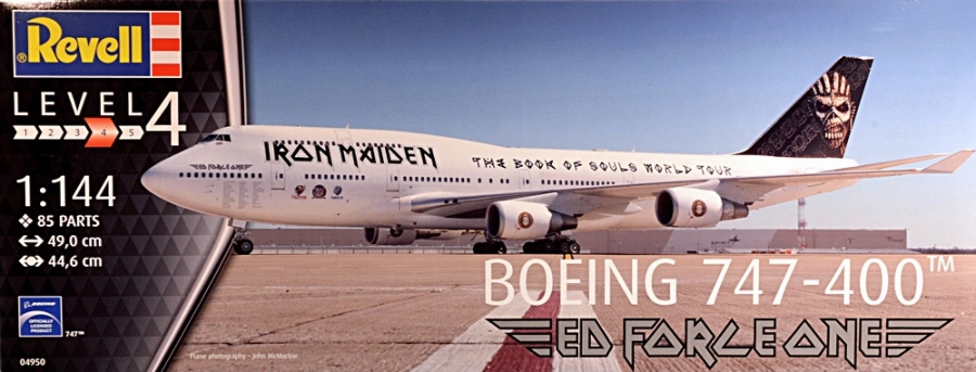 Iron Maiden Ed Force One 1/144 Scale Boeing 747-400 Iron Maiden Ed 