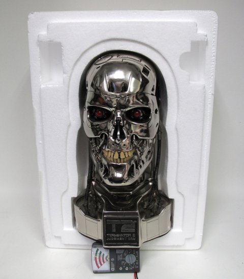 Terminator T-800 T2 Movie Mask Bust Replica Prop Face