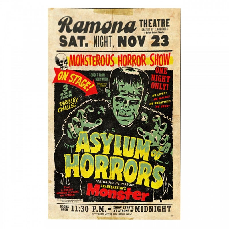 Asylum of Horrors Poster - Click Image to Close