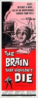 Brain That Wouldn't Die 1962 Repro Insert Movie Poster 14X36