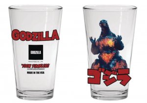 Godzilla Burning Godzilla Toon Tumbler Pint Glass