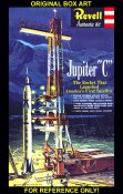 Jupiter C US Army Rocket w/Gantry 1/110 Scale Model Kit by Revell Germany