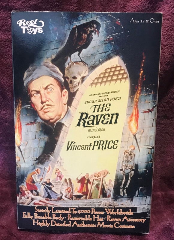 Vincent Price THE RAVEN 12" Collectible Figure by Reel Toys 2002 - Click Image to Close