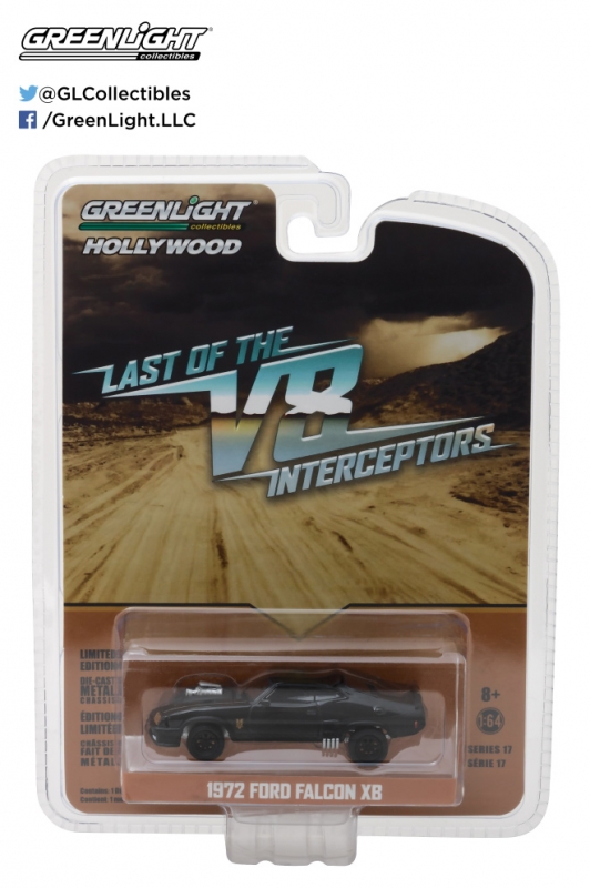 Last Of The V8 Interceptors Ford Falcon XB 1/64 Scale Diecast Replica by Greenlight - Click Image to Close