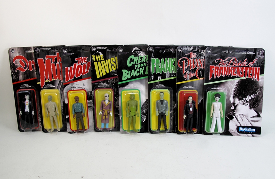 Universal Monsters ReAction Figures Series 1 and 2 (Set of 8 Figures) - Click Image to Close