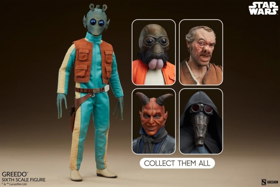 Star Wars New Hope Greedo 1/6 Figure Scum & Villainy Collection: - Click Image to Close