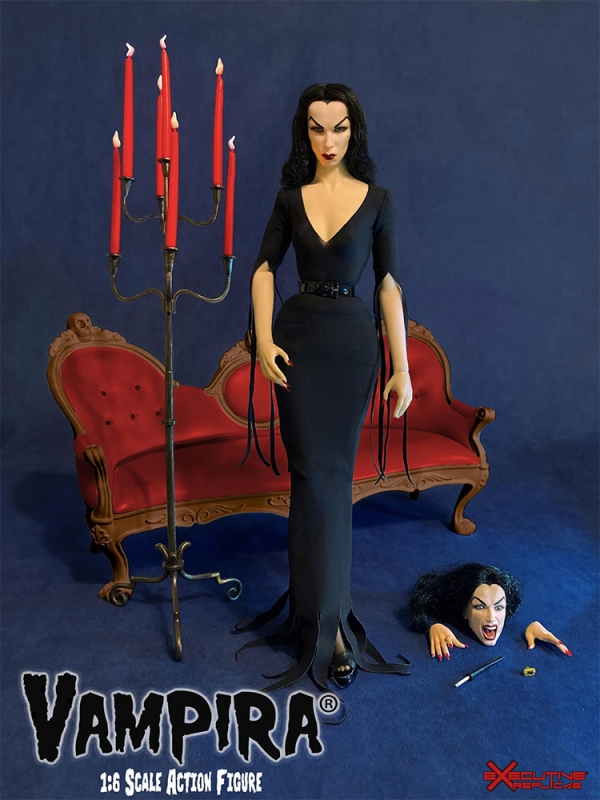 Vampira Color Version 1/6 Scale Figure with Couch - Click Image to Close