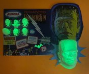 Aurora Monsters Fantasy Gigantic Frankenstein Frightning Lightning Glow Card