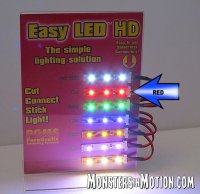 Easy LED HD Lights 24 Inches (60cm) 72 Lights in RED