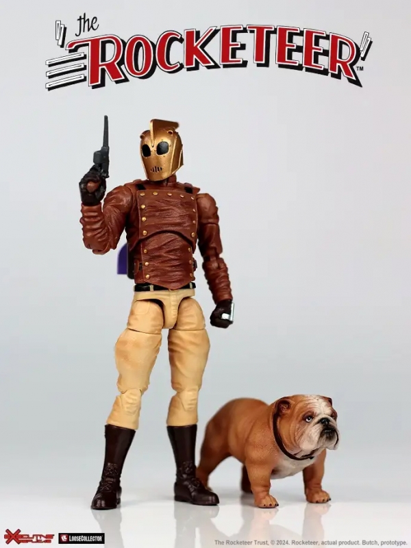 Rocketeer and Dog 1/12 Scale Figure by Executive Replicas - Click Image to Close