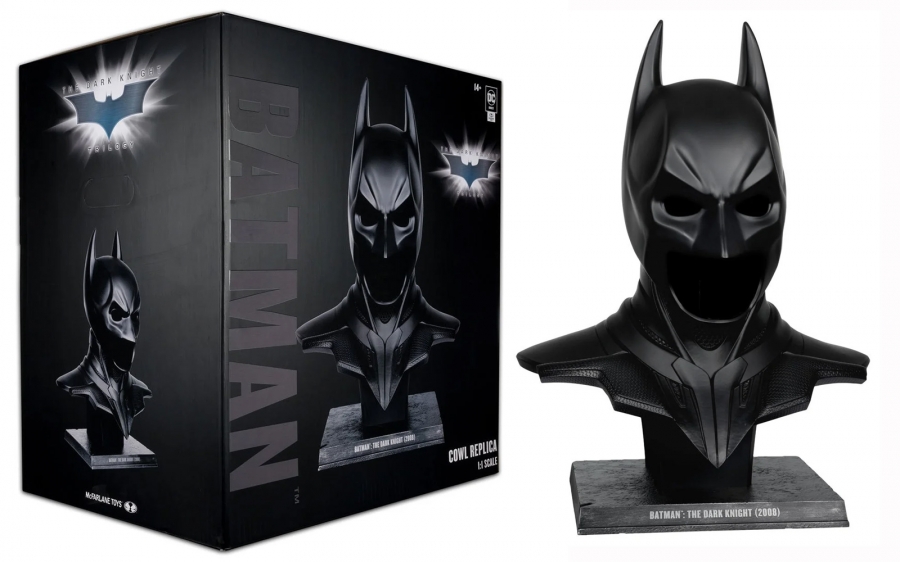 Batman Dark Knight Trilogy Life-Size Batman Cowl Prop Replica by DC Direct - Click Image to Close